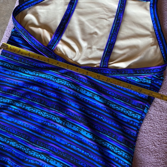 Miraclesuit Swimsuit Blue, Purple , Black and Teal Size 16 - Picture 2 of 16